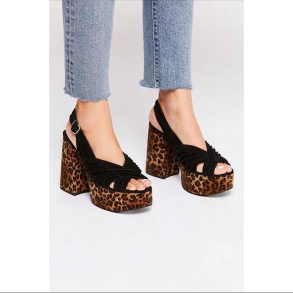 Jeffrey Campbell Shoes - Free people x Jeffrey Campbell leopard heels 10